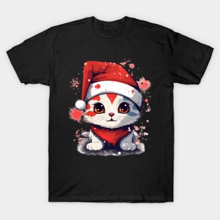 Christmas Cat - Winter Holiday Gift T-Shirt